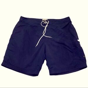 J. Crew Swimwear Navy Blue Board Shorts Trunk Size 35 Beach Surf